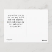 Mark 11:23 Speak met je mountainbbel Briefkaart (Achterkant)