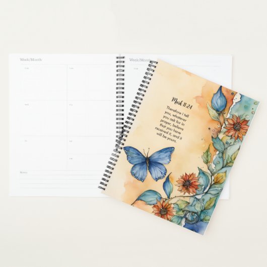 Mark 11:24, Bijbelvers ontwerp  Planner (Display)