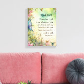 Mark 11:24 Christelijk aquarelbeeld Canvas Afdruk (Insitu (Woonkamer))