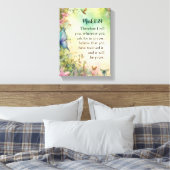 Mark 11:24 Christelijk aquarelbeeld Canvas Afdruk (Insitu (Slaapkamer))