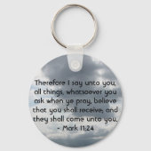 Mark 11:24 - Faith Sleutelhanger (Voorkant)