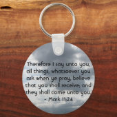 Mark 11:24 - Faith Sleutelhanger (Voorkant)