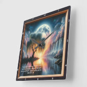 Mark 11:24 Inspirerend uurwerk: Custom Design Vierkante Klok (Hoek)