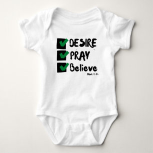Mark 11:24 KJV Bijbel Schrift Unisex Romper
