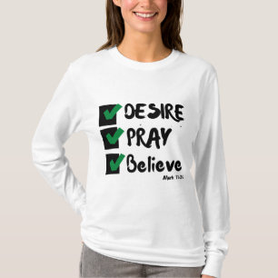 Mark 11:24 KJV Bijbel Schrift Vrouw T-shirt