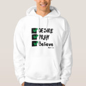 Mark 11:24 KJV Bijbelgeschrift Mannen Hoodie (Voorkant)