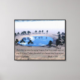 Mark 11:25 canvas afdruk