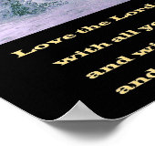 Mark 12:20 hou van de Heer jouw God posters (Hoek)