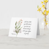 Mark 12:30-31 LIEFT VAN DE LORD VAN JE GOD Kaart (Gele Bloem)