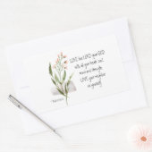 Mark 12:30-31 LIEFT VAN DE LORD VAN JE GOD Rechthoekige Sticker (Envelop)