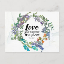 Mark 12:31 hou van je buurman als je bloemen