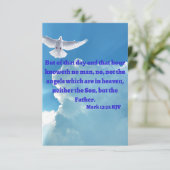 Mark 13:32 KJV Bijbel verse Pic Flat Wenskaart Kaart (Staand voorkant)