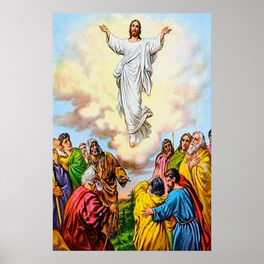 Mark 16:19-20 Jesus keert terug naar het poster va (Voorkant)