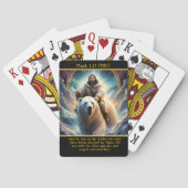 Mark 1:13 (NIV) Polar Beer Journey AI Art Pokerkaarten (Achterkant)
