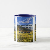 Mark 1:15 KJV Bijbel Schrift foto tweekleurig Mok (Midden)