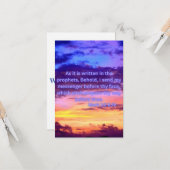 Mark 1:2 KJV Bijbelverse Pic Wenskaart Kaart (Voorkant / Achterkant in situ)