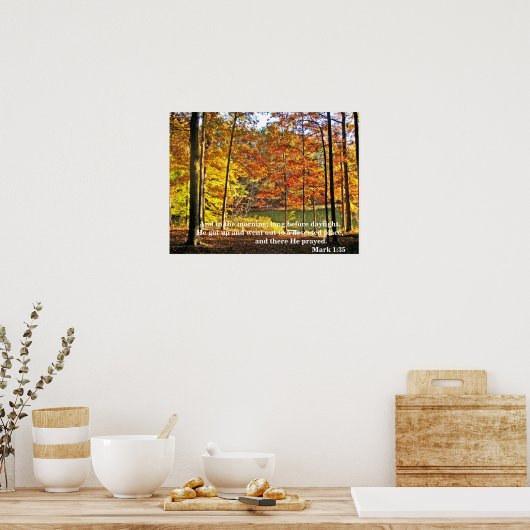 Mark 1:35 Poster (Keuken)