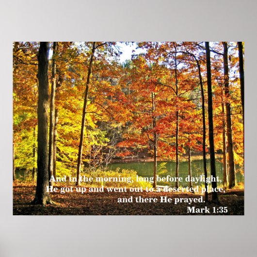 Mark 1:35 Poster (Voorkant)