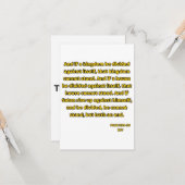 Mark 3:24-26 KJV Bijbel Schrift Groet Kaart (Voorkant / Achterkant in situ)