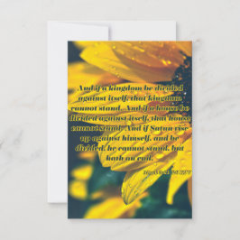 Mark 3:24-26 KJV Bijbel Schrift Pic Groet Kaart