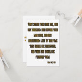 Mark 4:12 KJV Bijbel Schrift Groet Kaart (Voorkant / Achterkant in situ)