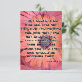 Mark 4:12 KJV Bijbel Schrift Pic Groet Kaart (Staand voorkant)