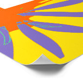 Mark 4:35 Vette madeliefjes - geel Sinaasappel Paa Poster (Hoek)