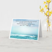 Mark 4:39 Jesus Calms het Storm Wenskaart Kaart (Gele Bloem)