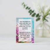 Mark 6:50. Hij sprak onmiddellijk met hen en Informatiekaartje (Staand voorkant)