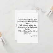 Mark 7:21-23 KJV BijbelscriptWenskaart Kaart (Voorkant / Achterkant in situ)
