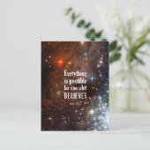 Mark 9:23 briefkaart (Staand voorkant)