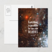 Mark 9:23 briefkaart (Voorkant / Achterkant)