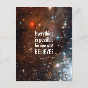 Mark 9:23 briefkaart