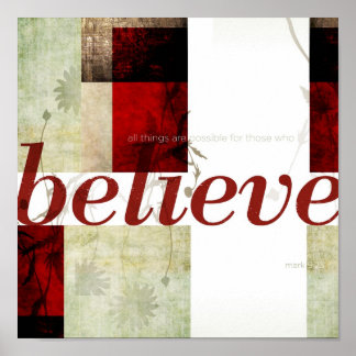 Mark 9:23 poster