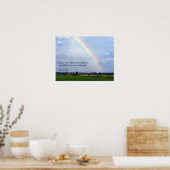 Mark 9:23 Regenboog Poster (Keuken)