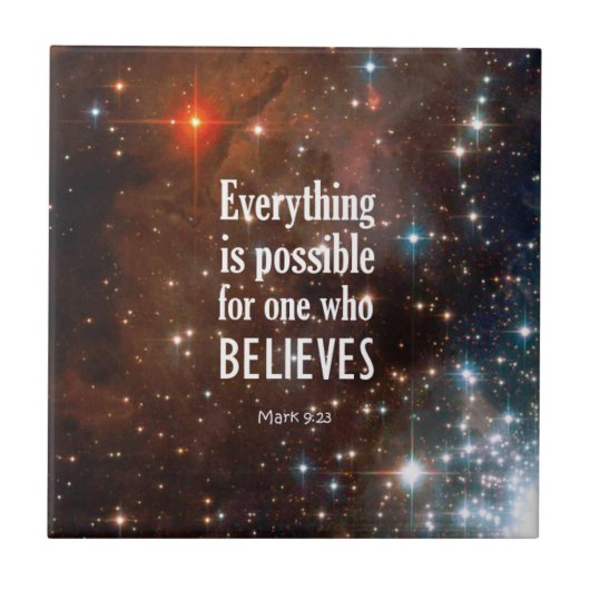 Mark 9:23 tegeltje (Voorkant)