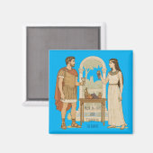 Mark Antonius en Cleopatra in Tarsos Magneet (Voorkant / Achterkant)