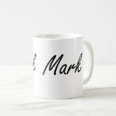 Mark Artistic Name Design Koffiemok (Voorkant rechts)