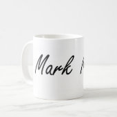 Mark Artistic Name Design Koffiemok (Voorkant links)