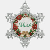 Mark Baby’s First Christmas Snowflake Ornament (Voorkant)