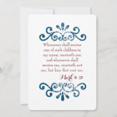 Mark Baby shower Invitation Kaart (Achterkant)