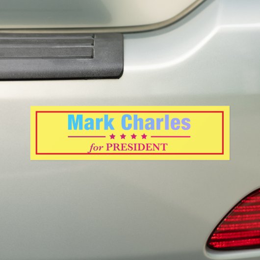 Mark Charles voor President Bumpersticker (Op auto)