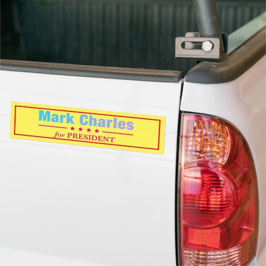 Mark Charles voor President Bumpersticker (Op Truck)