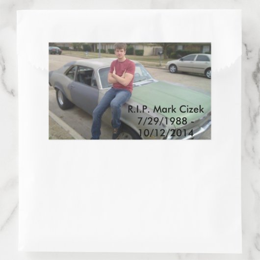 Mark Cizek Rechthoekige Sticker (Tas)