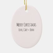 Mark de flamingo's zingen keramisch ornament (Achterkant)