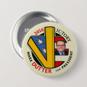 Mark Dutter voor President 2016 Ronde Button 7,6 Cm (Voorkant /achterkant)