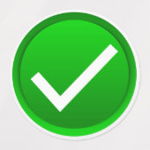 Mark en Red X controleren Labels (Design 1)