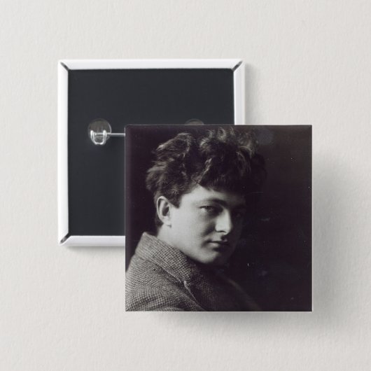 Mark Gertler Vierkante Button 5,1 Cm (Voorkant /achterkant)