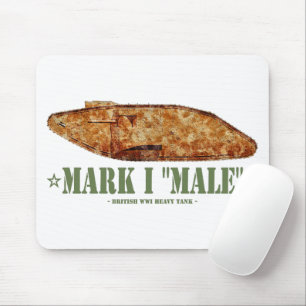 Mark I Mannelijke Britse Zware Tank Eerste Wereldo Muismat