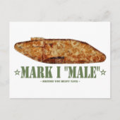 Mark I Mannelijke World War One Britse zware tank  Briefkaart (Voorkant)